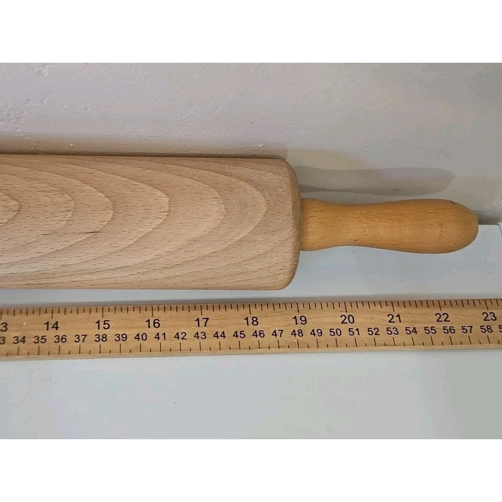 Vtg Danish Wood Rolling Pin 15